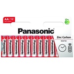 Panasonic Red Zink AA (R6) cink-szén elem 12db piros-fehér