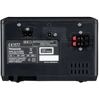Panasonic SC-PM250EG Micro 2.0 HiFi hangrendszer fekete