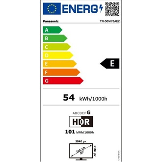 Panasonic TN-50W70AEZ Smart LED Television, 126cm, 4K Ultra HD