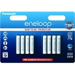 Panasonic eneloop AAA (LR03) 800mAh NiMH akkumulátor 8db fehér