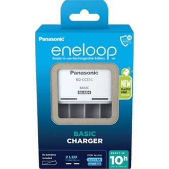 Panasonic eneloop BQ-CC51E AA/AAA NiMH akkumulátor töltő fehér (időzítős)