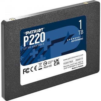 Patriot P220 1TB SATA3 2,5" SSD szürke