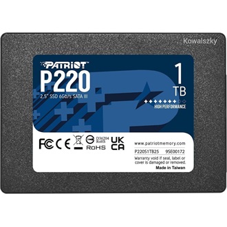 Patriot P220 1TB SATA3 2,5" SSD szürke
