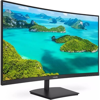 Philips 241E1SC 23.6" ívelt VA LED monitor fekete 75Hz FreeSync