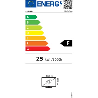 Philips 271E1SCA 27" ívelt VA LED monitor fekete