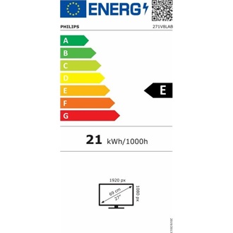 Philips 271V8LAB 27" VA LED monitor fekete 100Hz