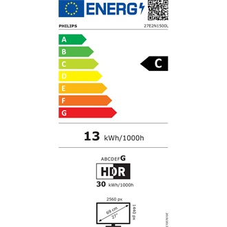 Philips 27E2N1500L 27" IPS LED monitor fekete 75Hz