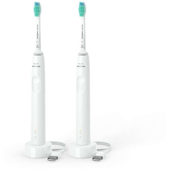 Philips 3100 Series Sonicare szett elektromos fogkefe fehér-fekete