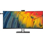 Philips 40B1U6903CH 5K2K UltraWide Thunderbolt 39.7" IPS LED monitor fekete 75Hz (KVM; 5MP webcam)