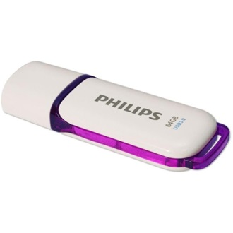 Philips 64GB Snow USB 3.0 pendrive BOX fehér-lila