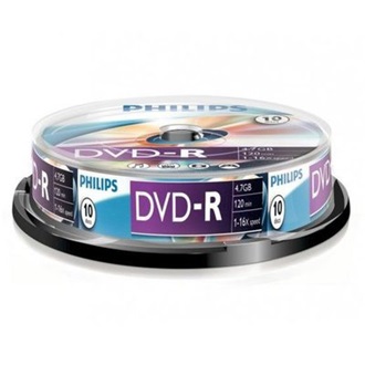 Philips DVD-R47CBx10 Cake DVD-R írható DVD lemez 4,7GB 10db