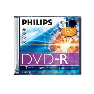 Philips DVD-R írható DVD lemez 4,7GB vékony tok