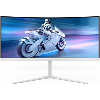 Philips Envia 5000 34M2C5501A 34" ívelt VA LED gaming monitor fehér 180Hz G-Sync / FreeSync Premium