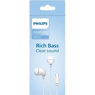 Philips TAE2146 fülhallgató headset fehér