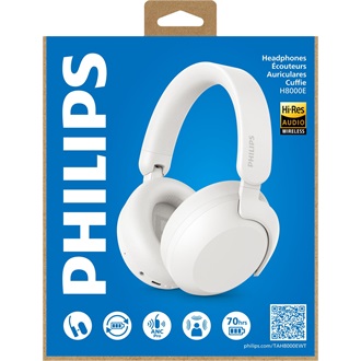Philips TAH8000E fejhallgató headset fehér