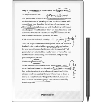 PocketBook InkPad One 10.3" E-Ink Carta Mobius e-book olvasó fekete