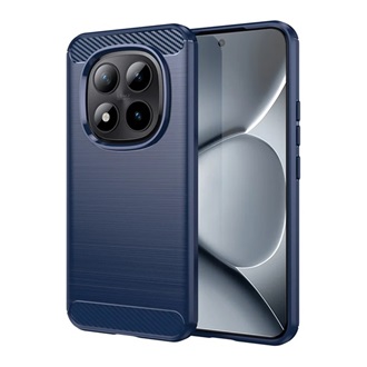 Poco M8 Pro / Redmi Note 15 Pro Plus 5G GIGAPACK Szilikon telefonvédő ütésállóság, karbon minta, SÖTÉTKÉK