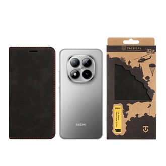 Poco M8 Pro / Redmi Note 15 Pro Plus 5G TACTICAL XPROOF tok álló, bőr hatású FLIP, prémium, FEKETE
