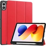 Poco Pad M1 / Redmi Pad 2 Pro GIGAPACK Tok álló, bőr hatású aktív FLIP, ceruza tartó, PIROS