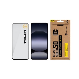 Poco X7 Pro 5G / Redmi Note 14 5G / Redmi Note 14 4G TACTICAL GLASS SHIELD 5D képernyővédő üveg 5D, 9H, FEKETE