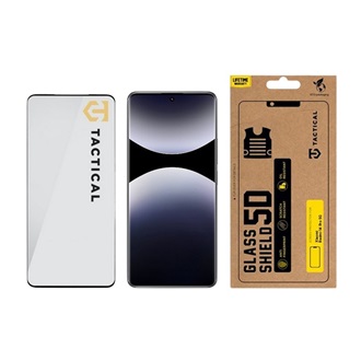 Poco X7 / Redmi Note 14 Pro 5G / Redmi Note 14 Pro 4G TACTICAL GLASS SHIELD 5D képernyővédő üveg 5D, 9H, FEKETE