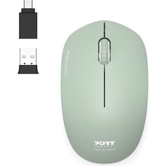 Port Designs Collection optikai vezeték nélküli egér zöld