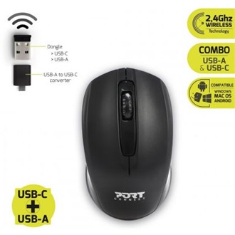 Port Designs Premium Pack 15,6" notebook oldaltáska + egér fekete