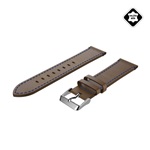 Pótszíj (univerzális, 20mm, valódi bőr, levarrt szél) VILÁGOSBARNA