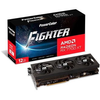PowerColor Radeon RX 7700 XT Fighter OC 12GB GDDR6 192-bit grafikus kártya