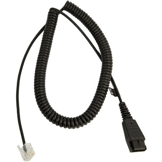 QD MUTE CABLE 0.5-2M SPIRAL QD RJ45 TO BIZ 2400