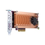 QNAP QM2-2P-244A 2+1-port M.2 NVME PCIe x4 M.2 22110/2280 bővítőkártya