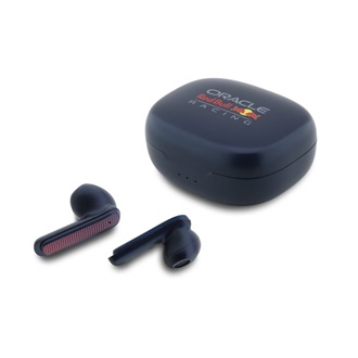 RED BULL PRINTED LOGO bluetooth fülhallgató SZTEREO (v5.3, TWS, zajszűrő, mikrofon + töltőtok) SÖTÉTKÉK