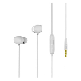 REMAX RM-550 fülhallgató SZTEREO 3.5mm jack, felvevő gomb, FEHÉR