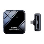 REMAX bluetooth mikrofon Type-C, LED jelzés, FEKETE