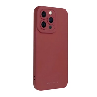 ROAR LUNA szilikon telefonvédő (ultravékony, matt, kameravédő, wireless) BORDÓ