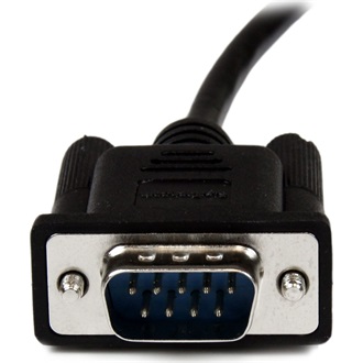StarTech Serial RS-232 DB9 -> Serial RS-232 DB9 M/F adatkábel 3m fekete Null Modem
