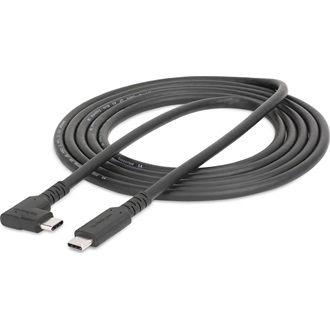 StarTech USB-C / Thunderbolt -> M/M adatkábel 2m fekete egyenes/90^ jobb