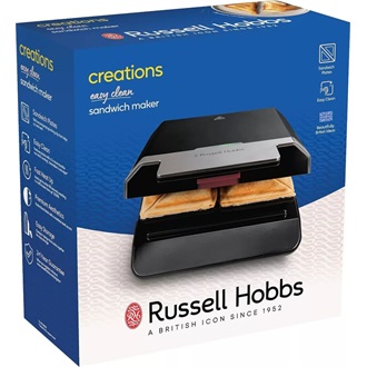 RUSSEL HOBBS Creations 26800-56/RH Easy Clean szendvicssütő, kivehető tapadásmentes lapok, kompakt tárolás