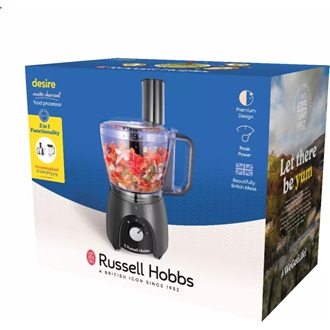 RUSSEL HOBBS DESIRE 27111-56/RH Matte Charcoal konyhai robotgép, többfunkciós, matt antracit