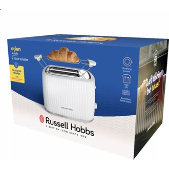 RUSSEL HOBBS EDEN 27370-56/RH 2 szeletes kenyérpirító, fehér