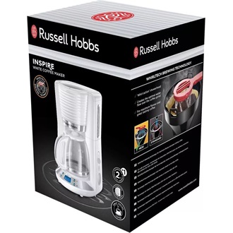 RUSSEL HOBBS Inspire 24390-56/RH kávéfőző, fehér, kompakt háztartási