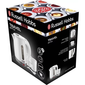 RUSSEL HOBBS Travel Kettle 23840-70/RH úti vízforraló, hordozható, kompakt, gyors forralás
