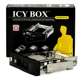 Raidsonic ICY BOX IB-168SK-B HDD 3.5" SATA mobil rack fekete