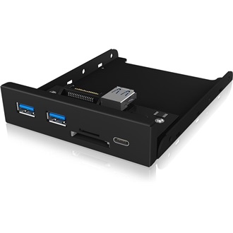 Raidsonic ICY BOX IB-HUB1417-i3 3.5" USB-C USB3.0 multifunkciós panel fekete