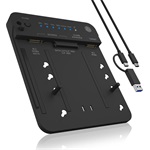 Raidsonic Clone- & DockingStation 2.5"/3.5" SATA / m.2 NVMe SATA3 / PCIe NVMe  dokkoló fekete