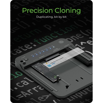 Raidsonic Clone- & DockingStation 2.5"/3.5" SATA / m.2 NVMe SATA3 / PCIe NVMe  dokkoló fekete