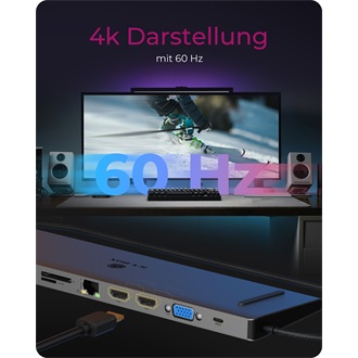 Raidsonic 11-in-1 USB-C dokkoló ezüst
