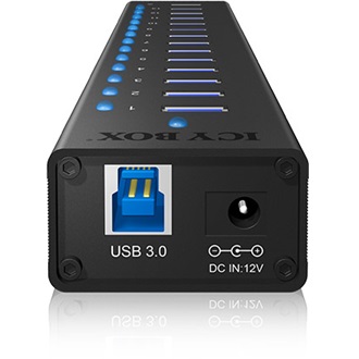 Raidsonic ICY BOX 13 portos USB3.0 HUB + USB charge port 5 V, 2.4 A