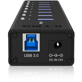 Raidsonic ICY BOX 7 portos USB3.0 HUB táppal