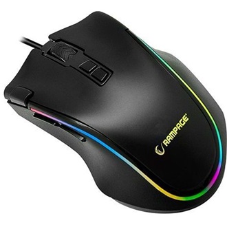 Rampage SMX-G72 GREEDY RGB USB optikai gaming egér fekete